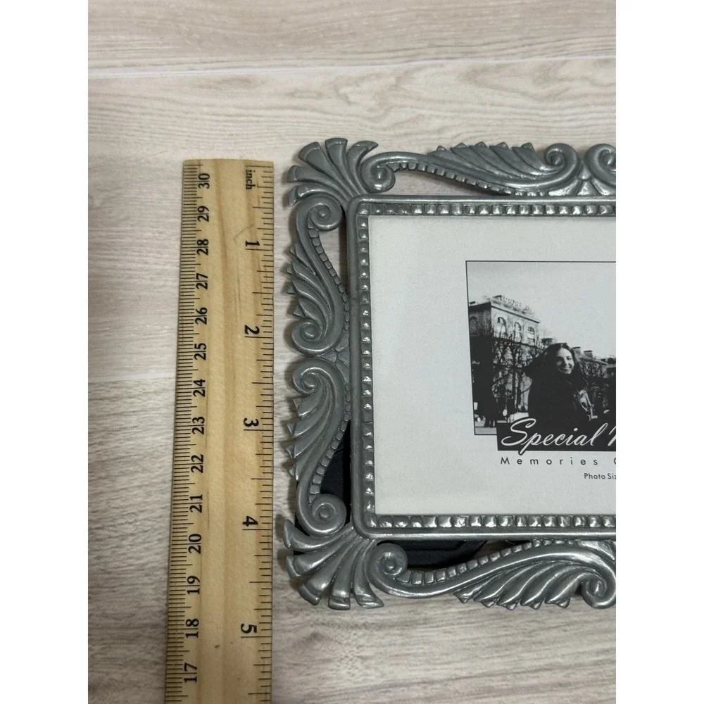 Special Moments Memories Collection Ornate Pewter Scroll 3.5x5 Picture‎ Frame